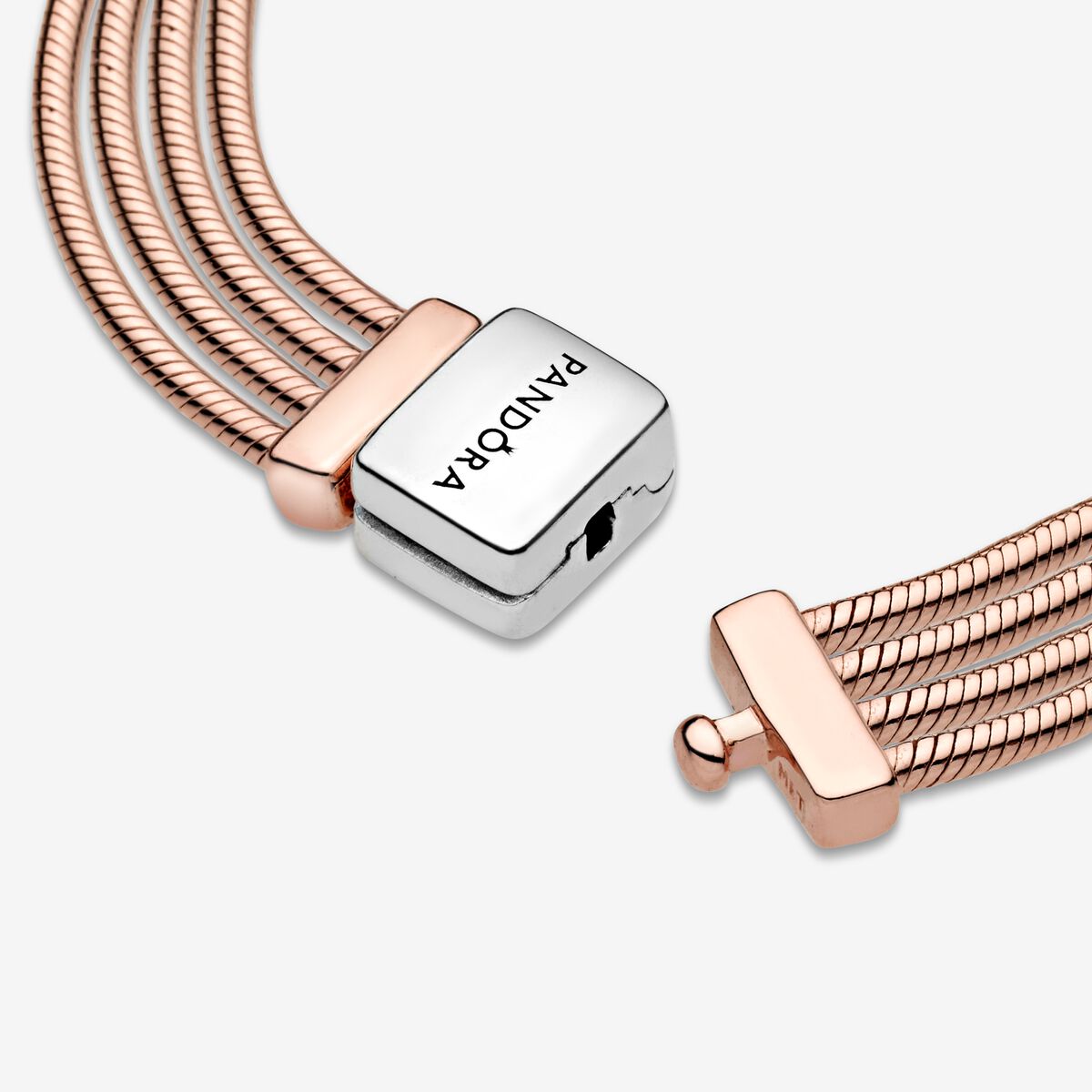 Reflexions Multi Snake Chain Rose Bracelet - Image 4