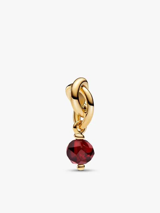 14k Gold Plated January Birthstone Necklace Set - Image 3