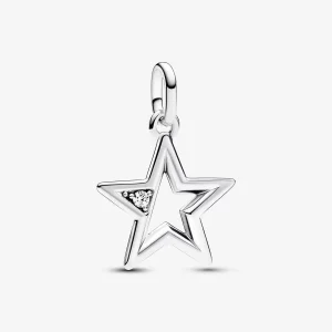 Sparkling Star Medallion Charm