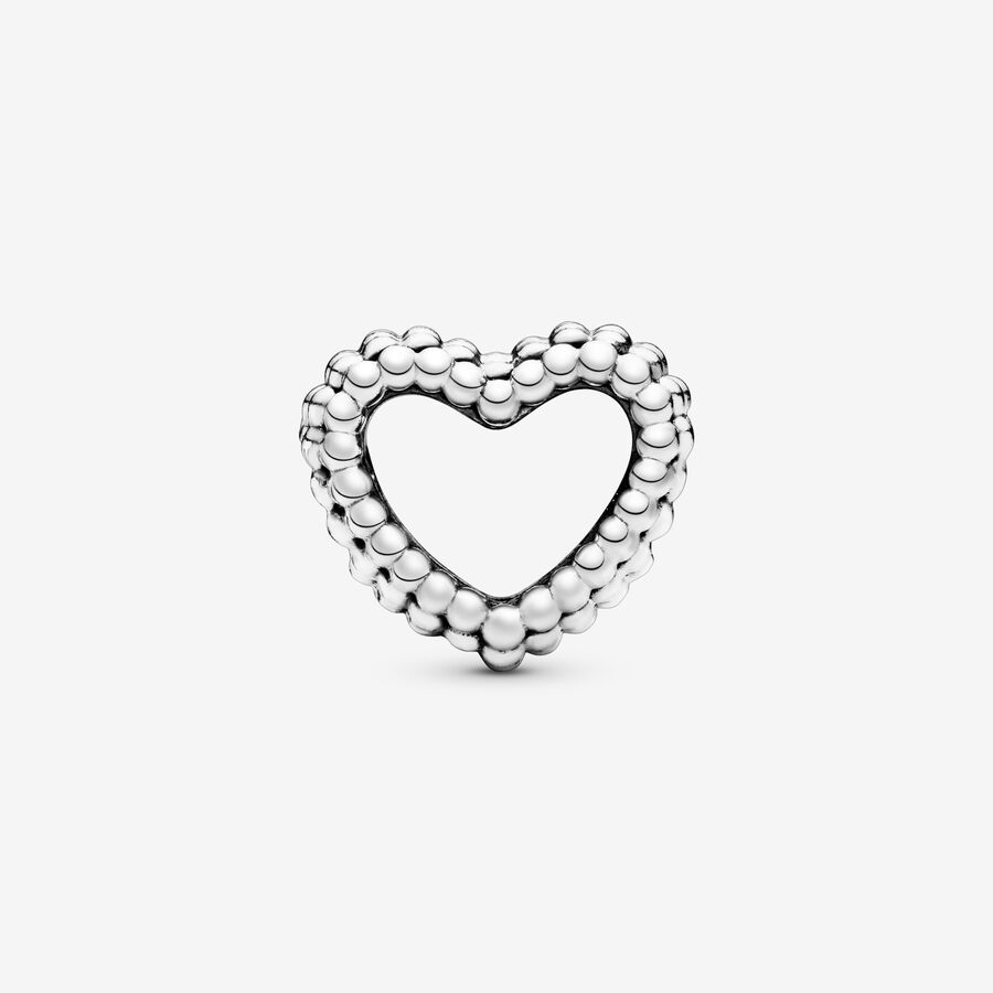 Beaded Open Heart Charm - Image 2