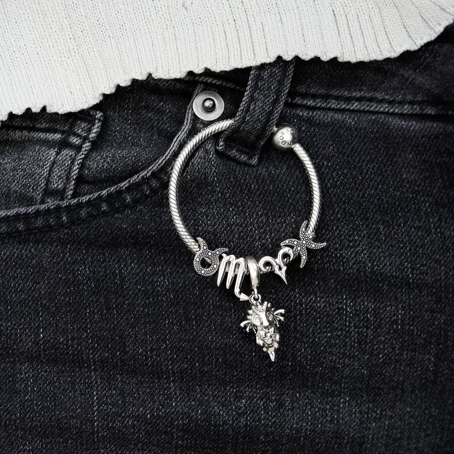 Sparkling Pisces Zodiac Charm - Image 3