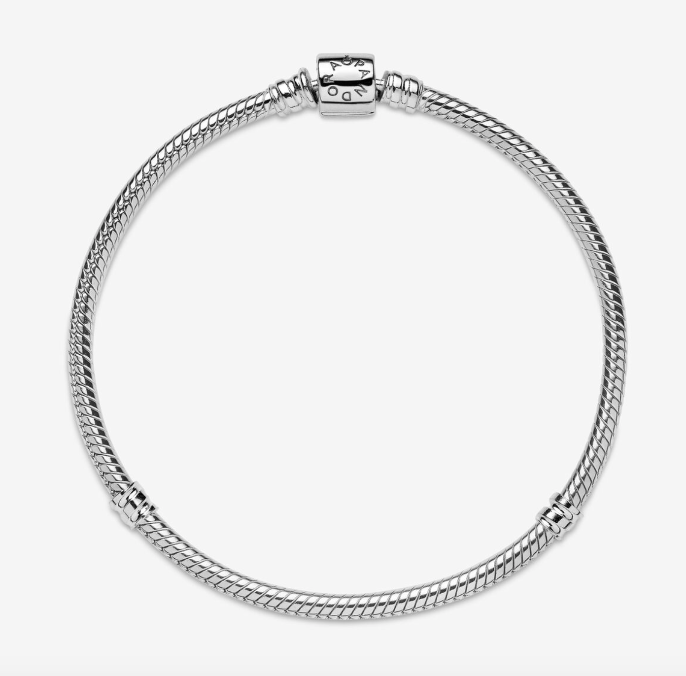 Moments Barrel Clasp Snake Chain Bracelet - Image 2