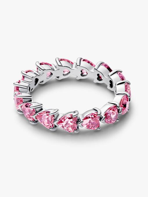 Band of Pink Hearts Ring - Image 2