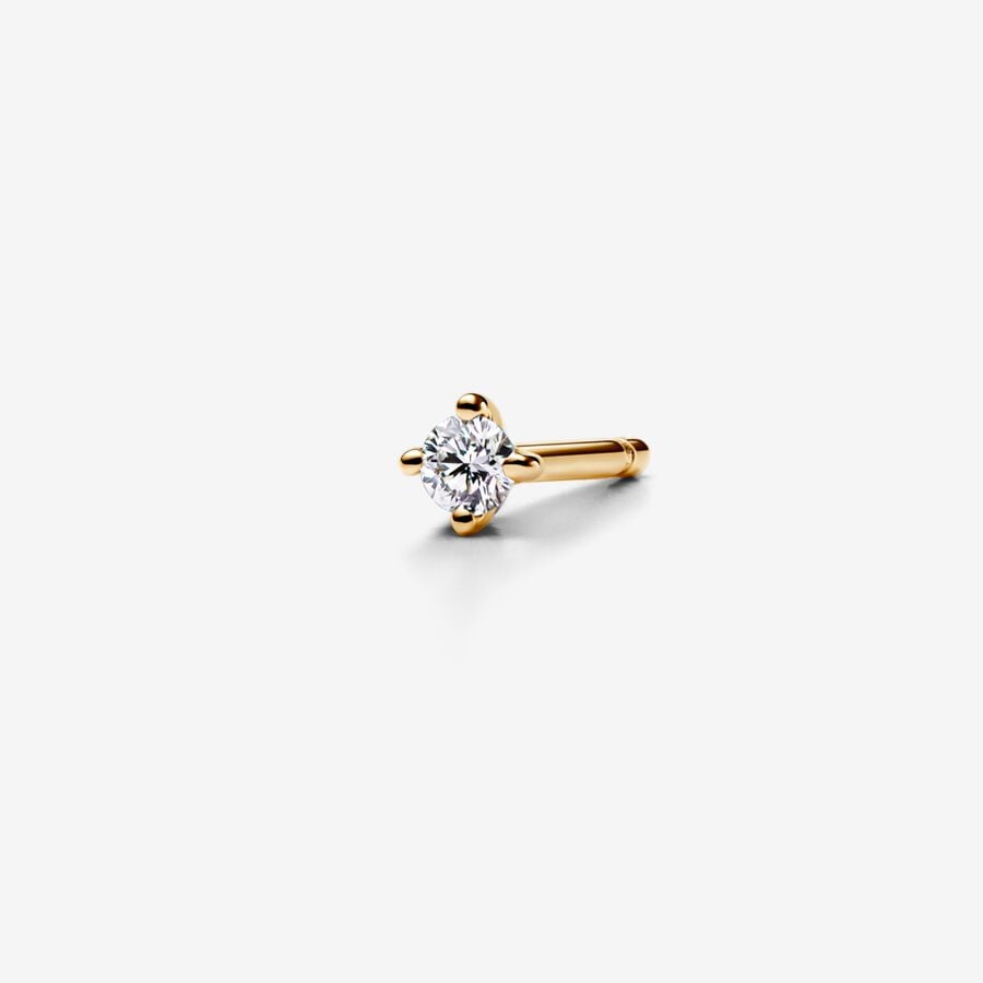 Lab-grown Diamond Stud Earrings 0.08 carat tw 14K Gold - Image 3