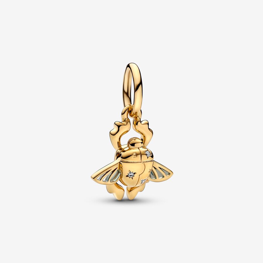 Scarab Beetle Dangle Charm