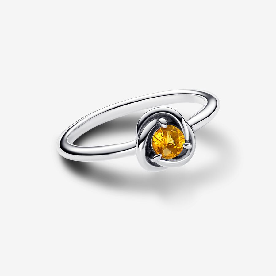 November Honey Eternity Circle Ring - Image 2