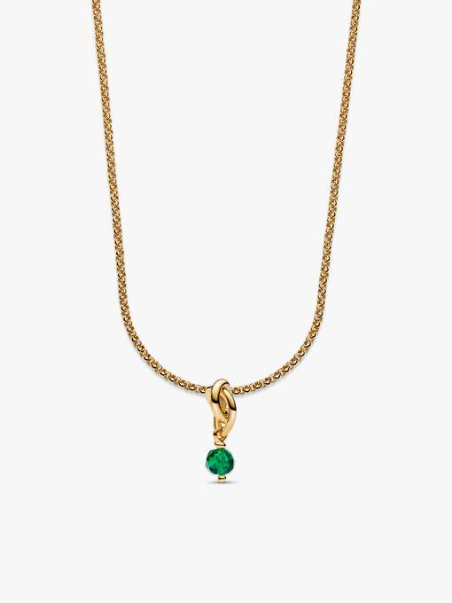 14k Gold Plated May Birthstone Necklace Set