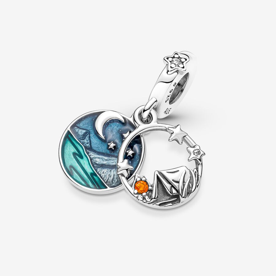 Camping Night Sky Double Dangle Charm - Image 5