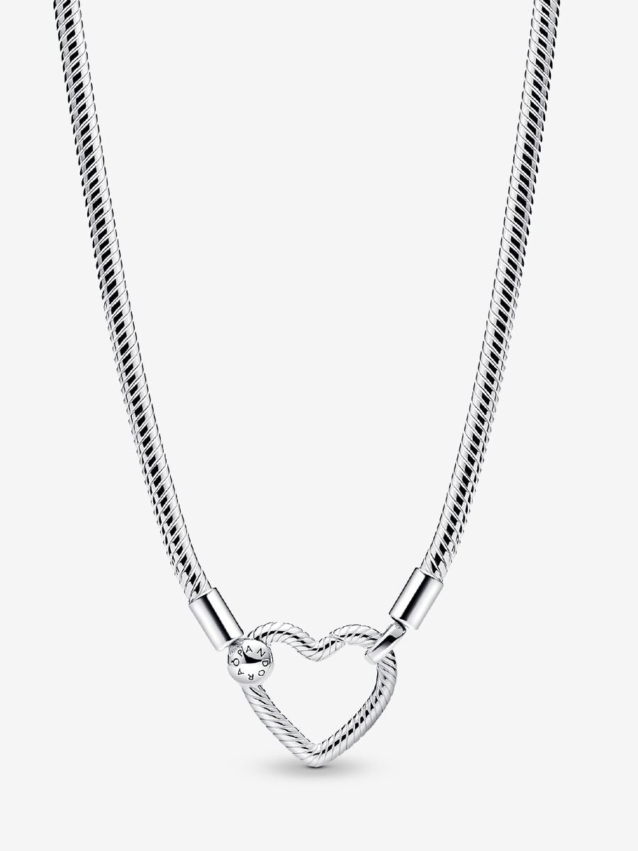 Heart Closure Snake Chain Necklace