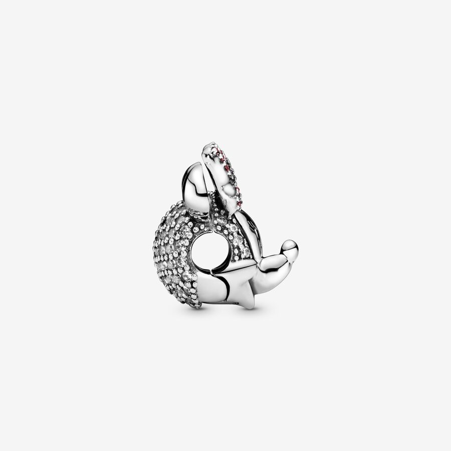 Pink Pavé Bow Clip Charm - Image 2