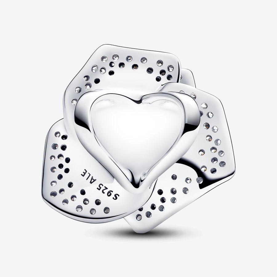 Sparkling Rose in Bloom Oversized Charm - Image 2