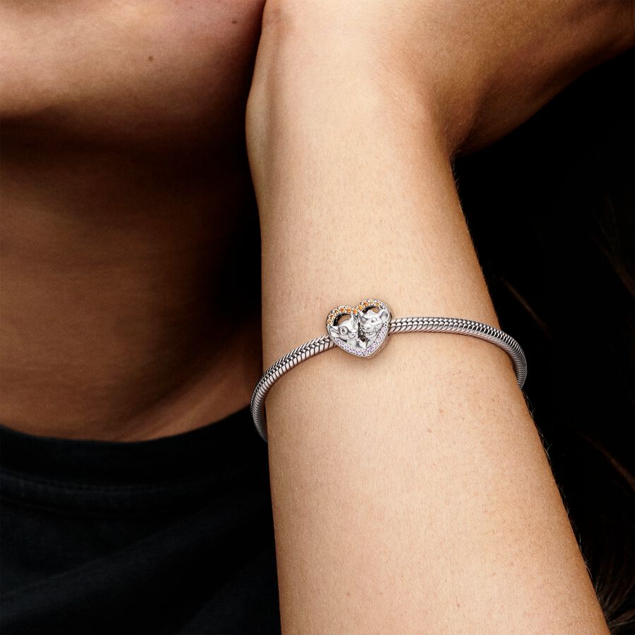 silver heart charm - Image 4