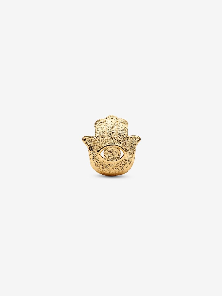 Textured Hamsa Hand Mini Charm - Image 2
