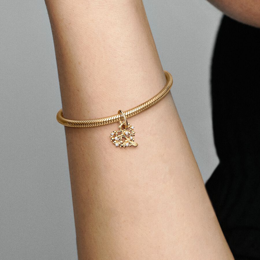 Sparkling Heart & Family Tree Dangle Charm - Image 4