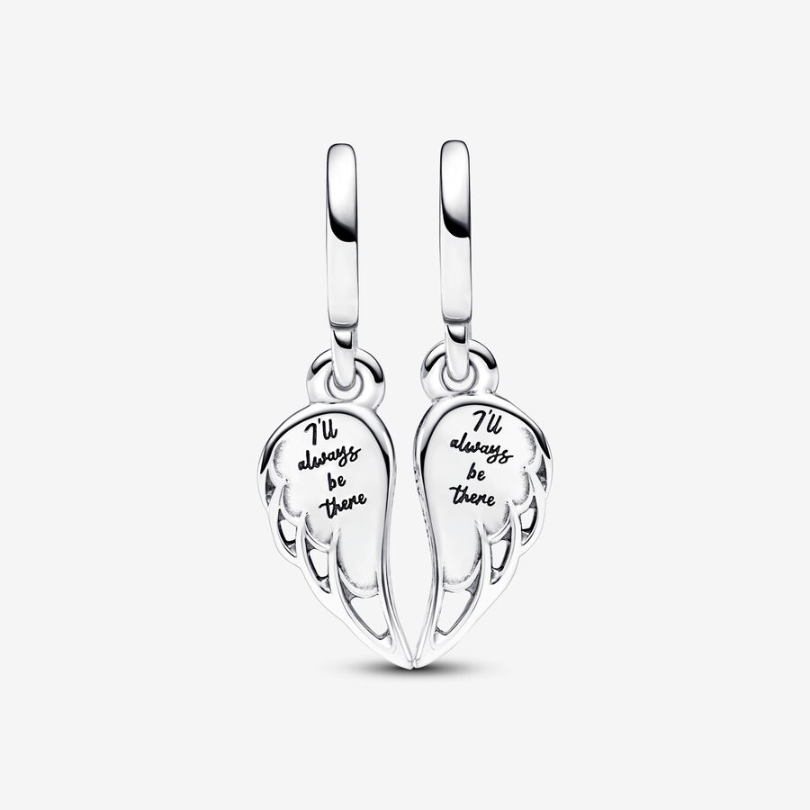 Sparkling Splitable Angel Wings Dangle Charm - Image 2