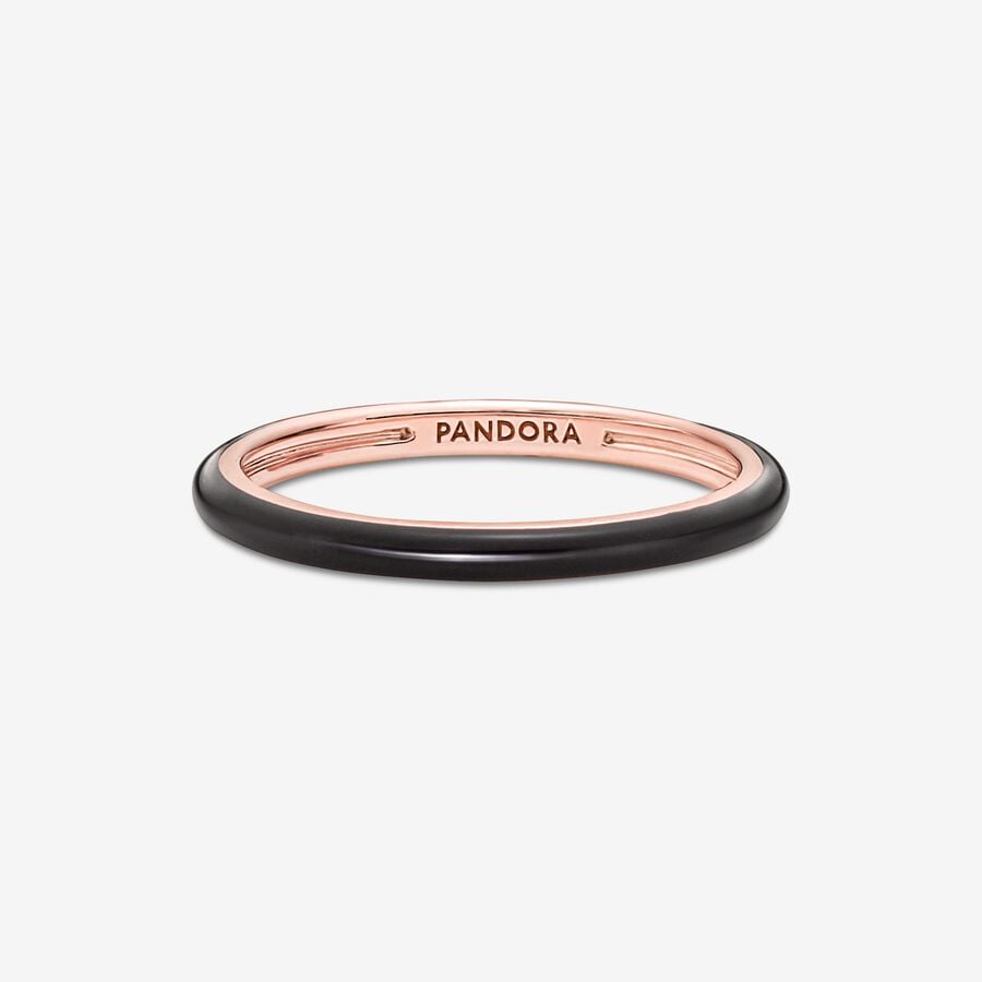 ME Black Enamel Ring - Image 4