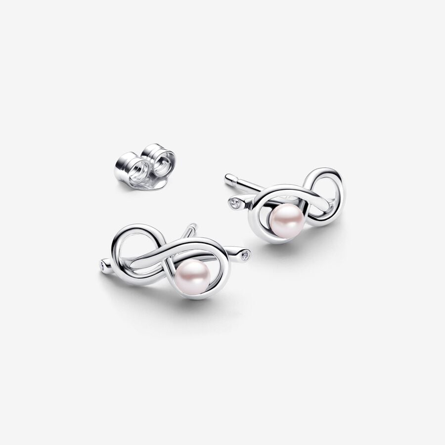 Infinity Knot Stud Earrings - Image 2