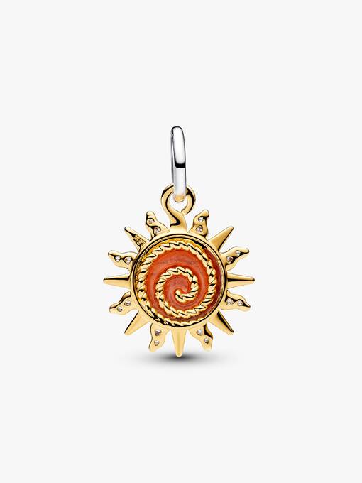 Swirling Sun Two-Tone Dangle Charm - Image 3