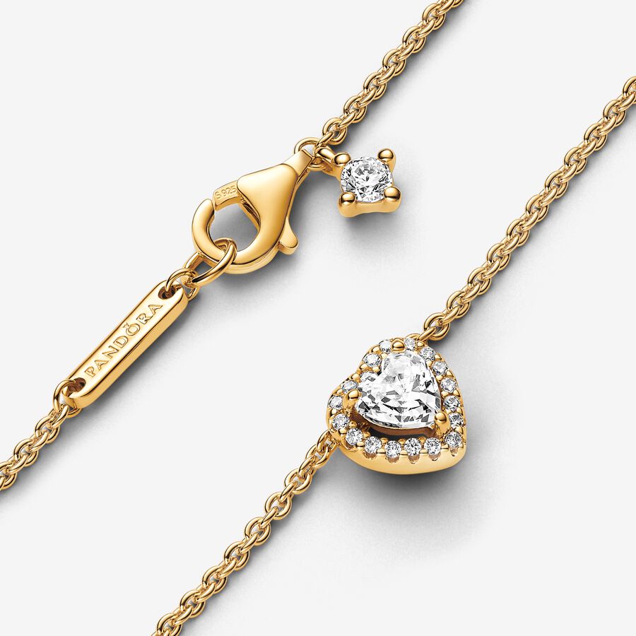 Sparkling Heart Collier Necklace - Image 3