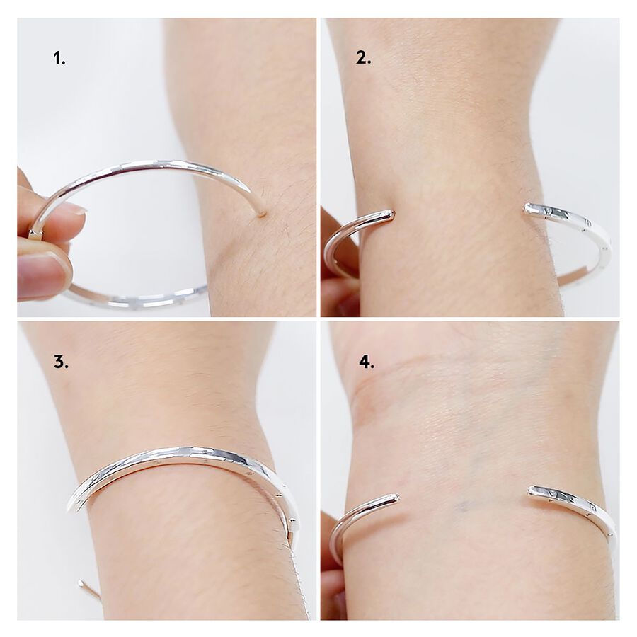 Signature I-D Open Bangle Gold plated - Image 2