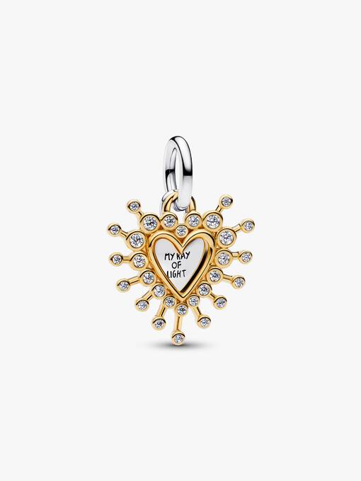 Radiant Heart Double Dangle Charm