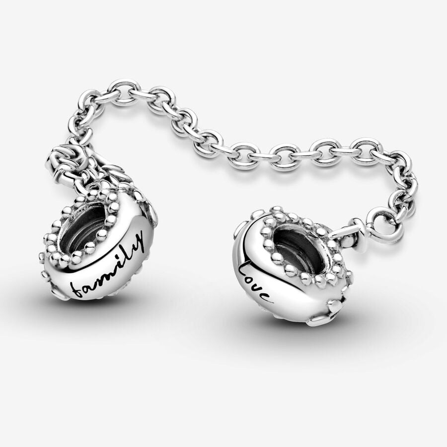 Heart Family Tree Safety Chain Charm - Image 2