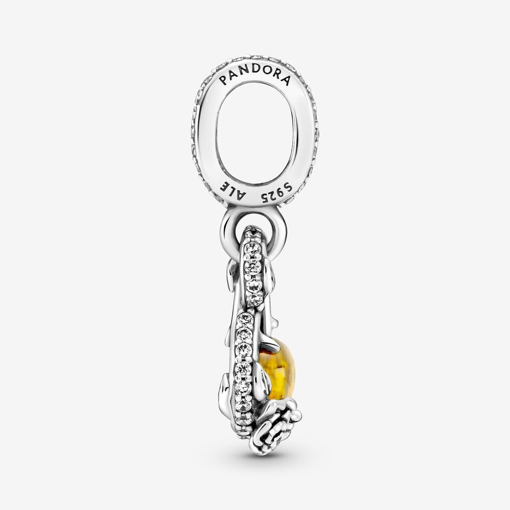 Infinity & Rose Flower Pendant - Image 2
