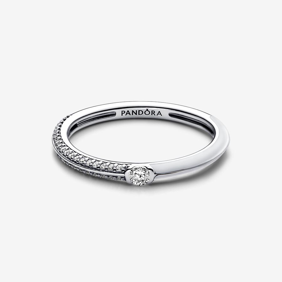 Pavé & White Dual Ring - Image 3