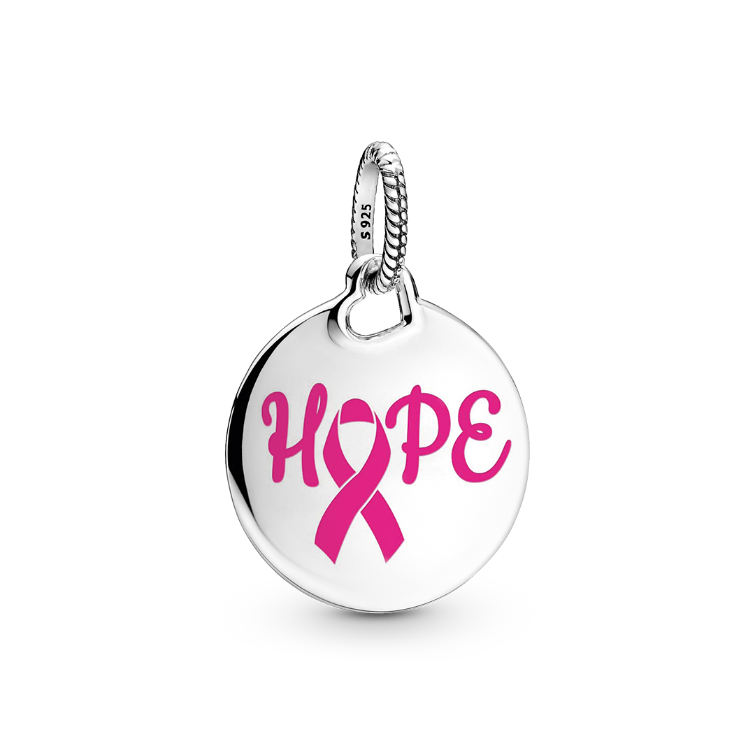Hope Pink Ribbon Pendant - Image 2