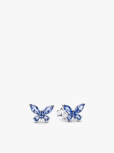 Winter Blue Butterfly Jewelry Set - Image 2