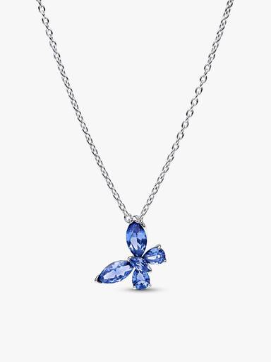 Winter Blue Butterfly Jewelry Set - Image 3