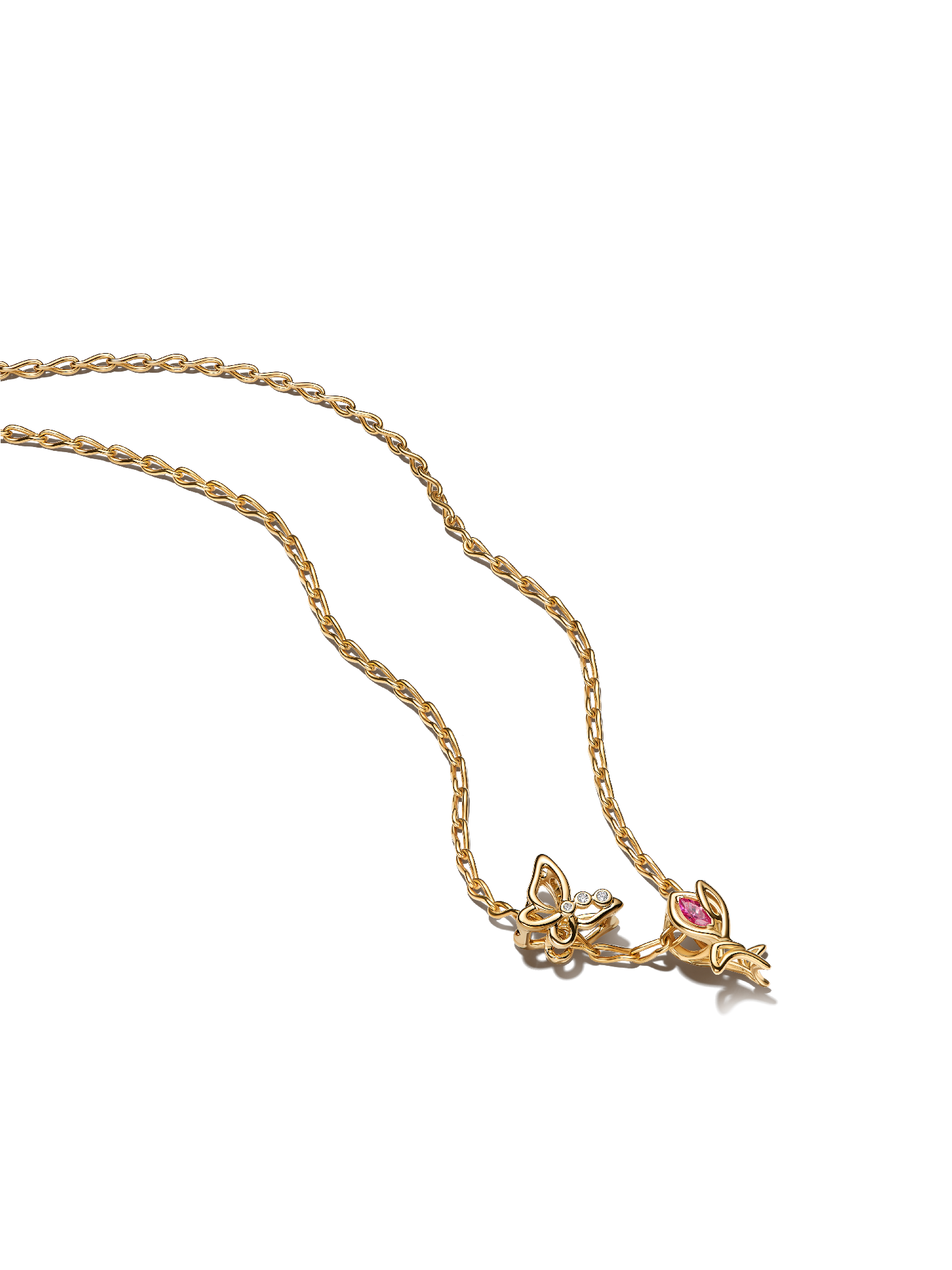 Engravable Rectangle Tag Pendant Necklace Set - Image 5