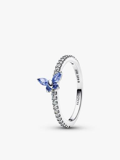Winter Blue Butterfly Jewelry Set - Image 4