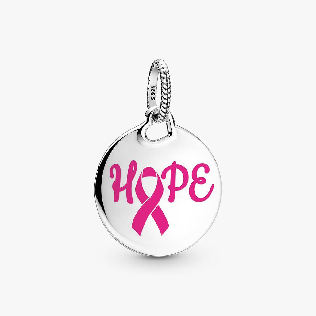 Hope Pink Ribbon Pendant