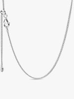 Engravable Sparkling Square Tag Pendant Necklace