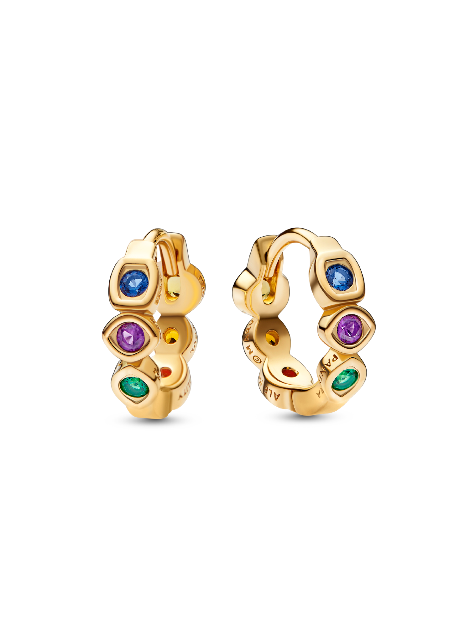 Marvel The Avengers Infinity Stones Hoop Earrings - Image 2