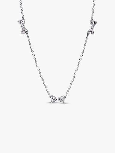 Bow Station Chain Necklace - Image 3