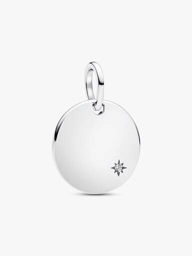 Engravable Lab-Grown Diamond Tag Pendant - Image 5