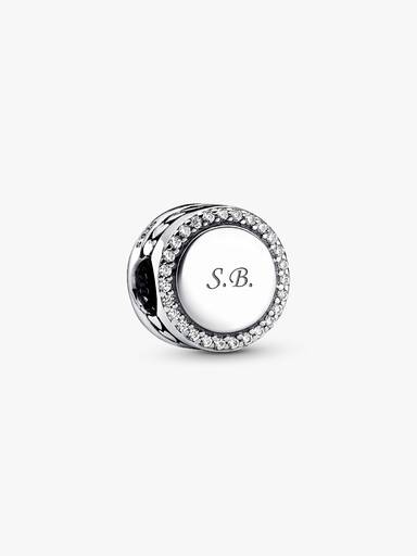 Engravable Sparkling Button Charm - Image 5