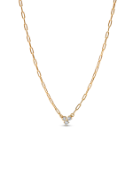 Pandora Era Lab-Grown Diamond Cluster Paperclip Chain Necklace