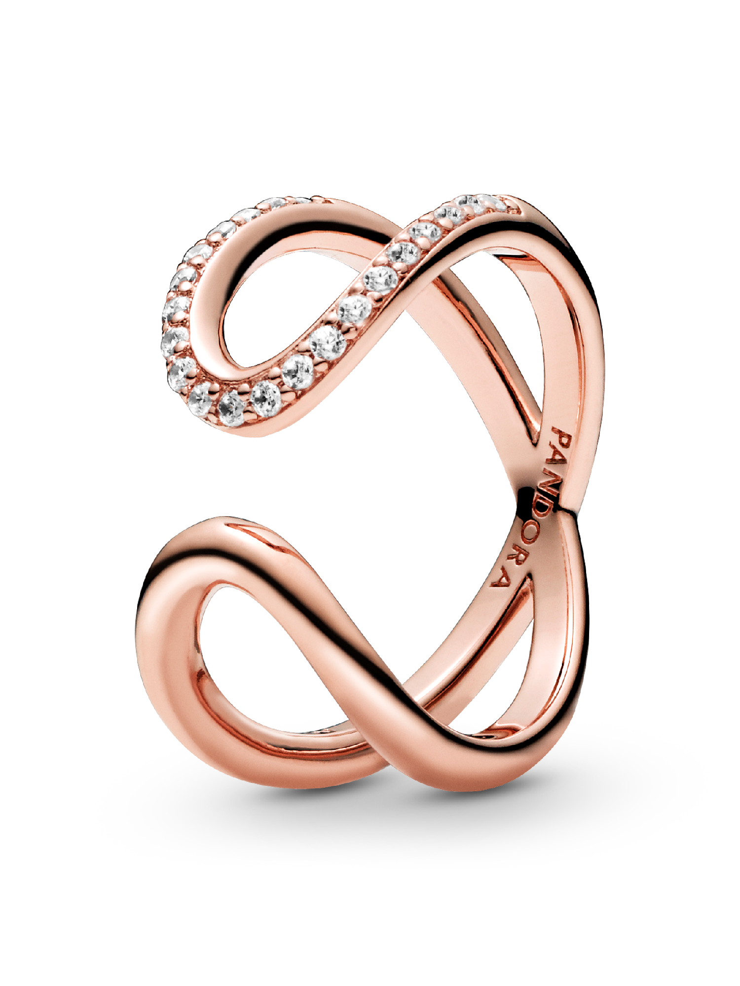 Wrapped Open Infinity Ring