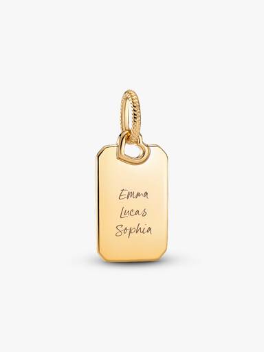 Engravable Rectangle Tag Pendant - Image 5