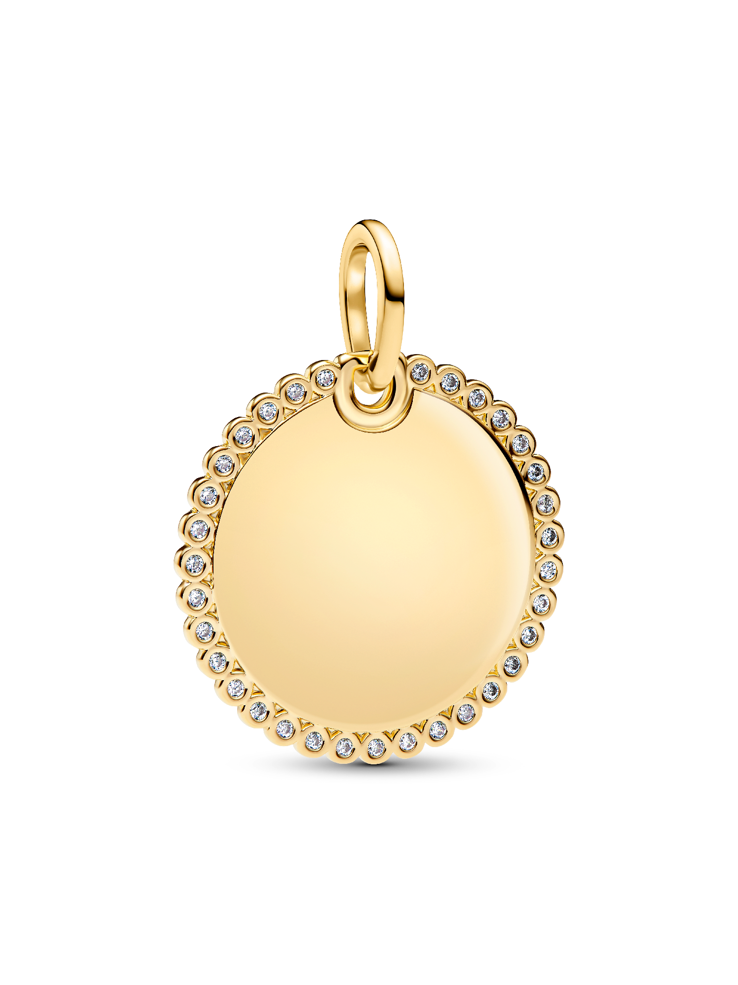 Engravable Round Tag Pendant
