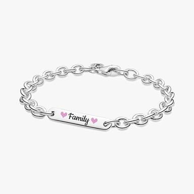 Family Bar Link Bracelet - Image 2