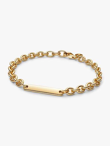 Engravable Bar Link Bracelet - Image 3
