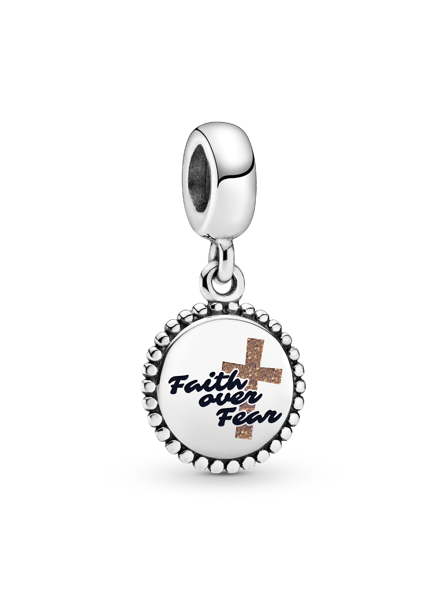 Faith over fear Dangle Charm