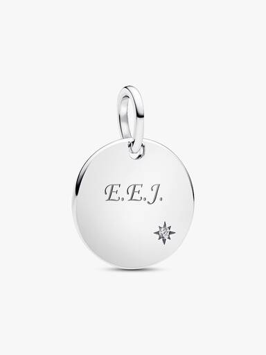 Engravable Lab-Grown Diamond Tag Pendant - Image 7