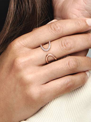 Wrapped Open Infinity Ring - Image 2