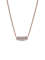 Pandora Timeless Pavé Double-row Bar Collier Necklace