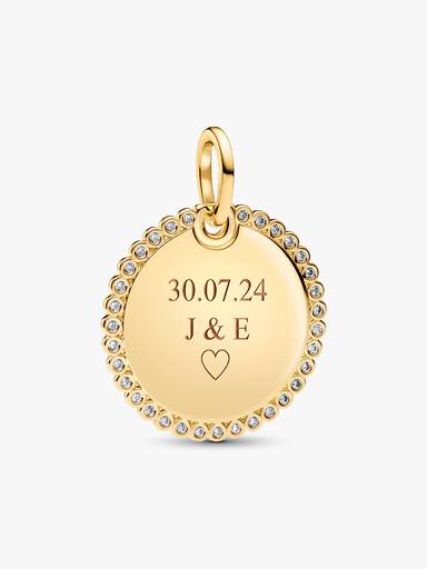 Engravable Round Tag Pendant - Image 4